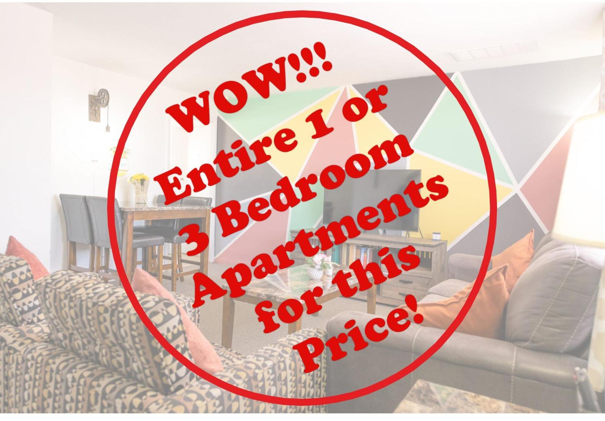 1 Or 3 Bedroom Apartment With Full Kitchen Page Exterior foto